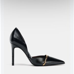Zara high heel shoe with metallic strap